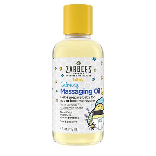 Zarbee's Lavender And Chamomile Baby Calming Massage Oil - 4 Fl. Oz.