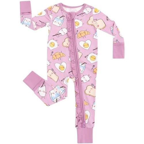 Baby Girl Romper Viscose from Bamboo Infant Long Sleeve Jumpsuit for Toddler Girls Newborn Outfits 0Months-2T