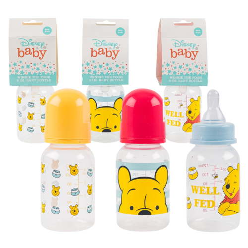 3 Piece Winnie The Pooh Baby Bottle- 5oz- 3 Assortments