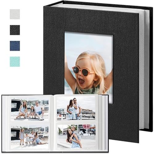 Vienrose Photo Album 4x6 Holds 240 Photos Slip-in Picture Albums, Photo Book 4x6 for Wedding Family Baby Travel