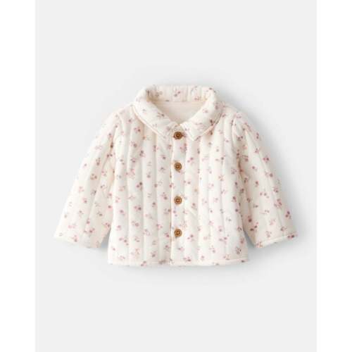 Baby Girl Floral Quilted Sweater - Cream - Carter's | Carter's - Size 3M