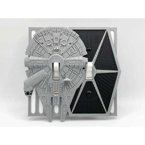 Star Wars double light switch, Star Wars decor, light switch cover