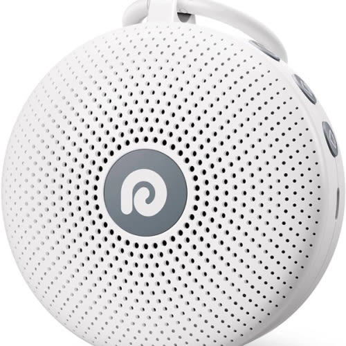 Dreamegg Portable Noise Machine for Baby Adult, Features Powerful Battery, 21 Soothing Sound, Noise Canceling for Office & Sleeping, Sound Therapy for Home, Travel, Registry Gift, Classic White