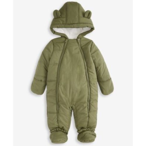 Baby Boys Hooded Solid Footed Snowsuit, Macy's Exclusive