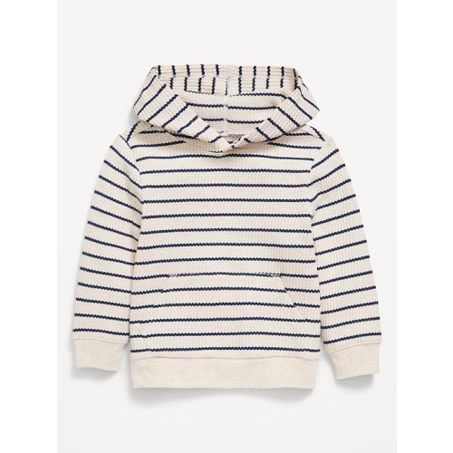 Long-Sleeve Striped Waffle-Knit Hoodie for Toddler Boys | Old Navy