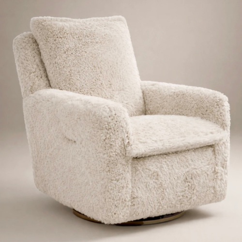 Aussie Faux Hide | Flynn | Swivel Nursery Recliner | Oilo™ Studio
