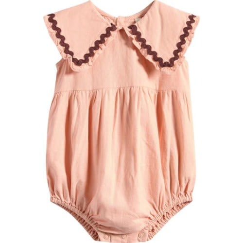 Kids' Cove Embroidered Collar Romper