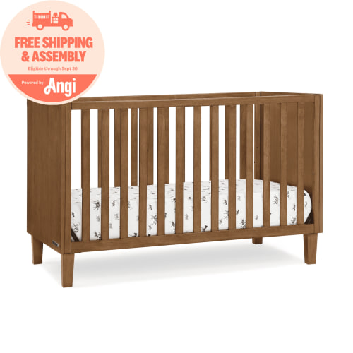Delta Children Sonny 4-in-1 Convertible Baby Crib, Chestnut
