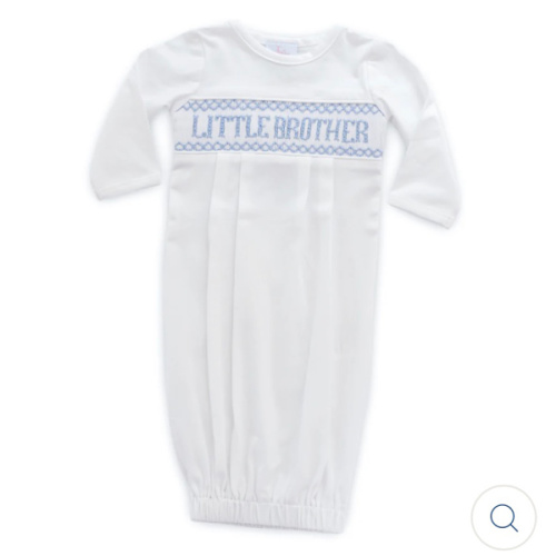 Little Brother Smocked Gown