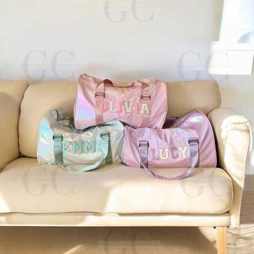 Personalized Duffle Bag Overnight Bag Custom Duffle Bag Weekender Bag Custom Dance Bag For Girls Gymnastic Bag With Name Travel Bag For Her