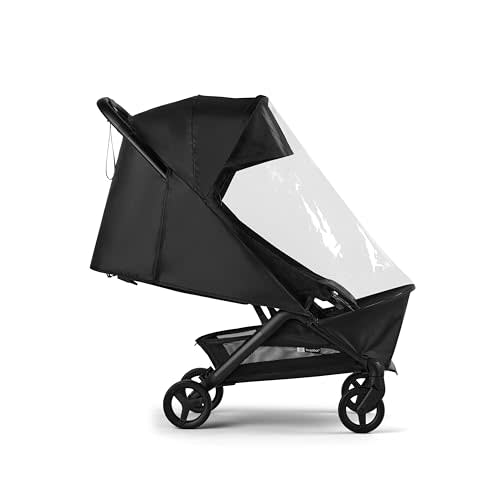 Bugaboo Butterfly Rain Cover – Transparent Weather Shield for Butterfly & Butterfly 2 Strollers – Waterproof Protection Against Rain, Wind & Cold – Quick-Attach Travel Stroller Accessory