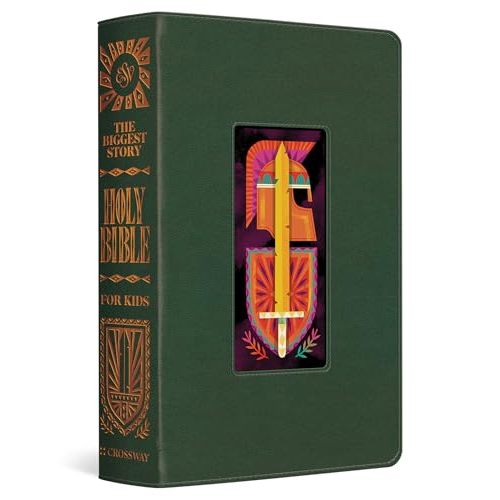 ESV The Biggest Story Holy Bible for Kids (TruTone, Dark Green, Armor Design): Children's Bible for Ages 6–12