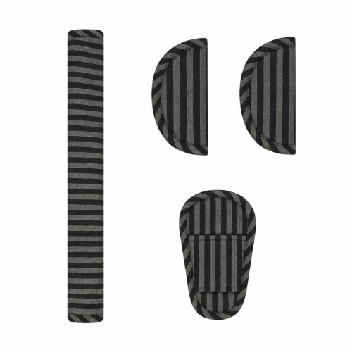 Noir Stripe Linen Pram Harness Cover Set – The Muse Edition