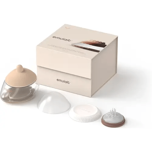 Emulait Anatomy Bottle Breast Shaped Baby Bottle - Fair - Shape 2-Responsive Flow Valve