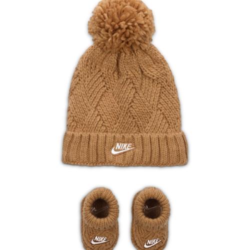 Nike Baby (0-9M) Cable Knit Hat and Booties Set. Nike.com