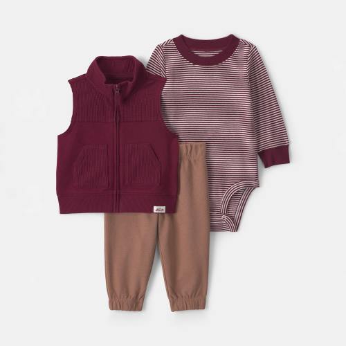 Carter's Baby Boys 3-pc. Pant Set, Color: Marron White Tan - JCPenney