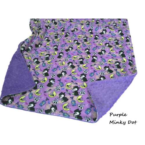 Plague Doctor Blanket, Personalized Gothic Baby Blanket, Skull Nursery Decor, Satin Ruffle Option