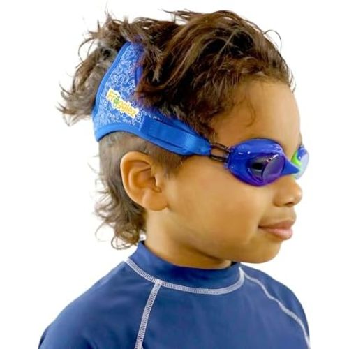 Frogglez Anti-Fog Swimming Goggles for Kids under 10 (Ages 3-10) Recommended by Parents Premium Pain-Free Strap
