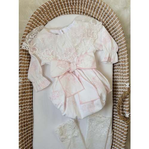 Ella toile Romper - Light Pink – TheBabyHood