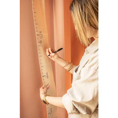 Canvas Growth Chart Ruler: Kids Room Decor, First Birthday Gift