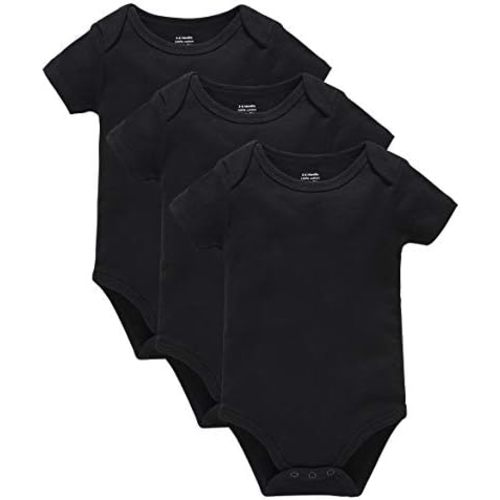 kavkas Baby Boy Bodysuit Cotton Short Sleeve Basic Undershirt Solid Baby Classic Clothes 3 Pack, 0-24 Months
