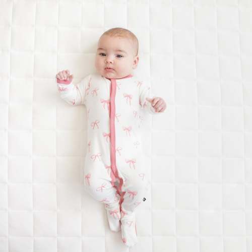 Bamboo Footie in Bow | Bow Pajamas | Kyte Baby