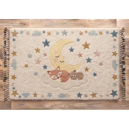 Celestial Woodland Nursery Area Rug – 4x6