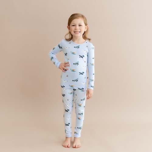 Long Sleeve Pajamas in Take Off