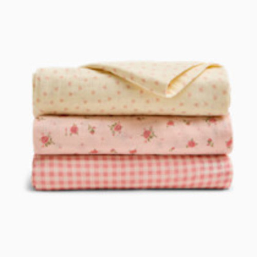 Tiny Kind Organic Muslin Swaddle (3 Pack) - Little Roses