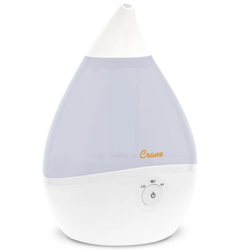 Crane Droplet Ultrasonic Small Air Humidifiers for Bedroom and Office, 0.5 Gallon Cool Mist Humidifier for Plants and Home, Humidifier Filters Optional, White - Walmart.com