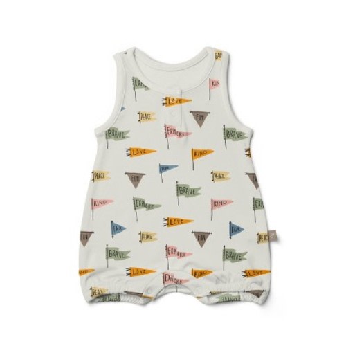 Goumi Quick Change Romper - Affirmations 0-3m