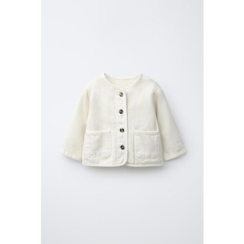TWILL JACKET - Ecru | ZARA United States