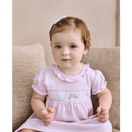 Premier Springtime Bunny Fun Hand Emb. Dress Set