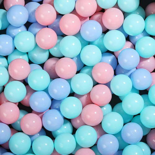Ball Pit Balls for Toddlers 100 pcs, BPA Free Pool Ball for Kids Children, 2.15" Crush Proof Ocean Balls Fun Toys Gift for Ball Pit, Kids Play Tent, Bounce House, Multicolour