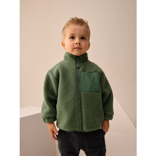 Minerals Plain Funnel Neck Fleece Zip Through Fleece (3mths-7yrs)
