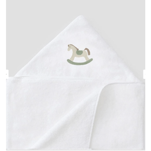 Kids' Hooded Towel with the Rocking Horse
