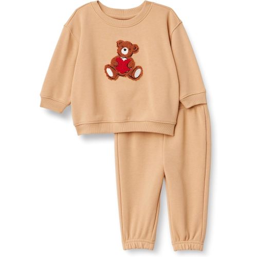 Amazon Essentials x Sofia Grainge Unisex Toddlers and Babies' Sweatshirt & Sweatpant Set