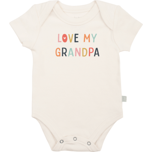 Organic Baby Graphic Bodysuit | Love Grandpa, 0-3M