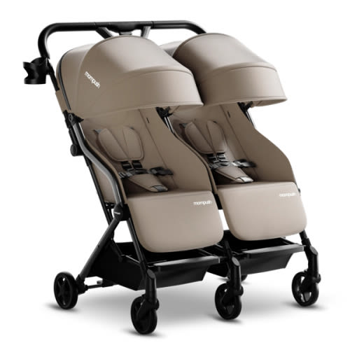 Mompush Lithe Lightweight Double Stroller For Infant and Toddler | Mompush