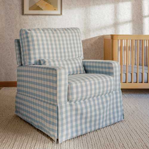 Namesake Crawford Pillowback Comfort Swivel Glider | Ashley