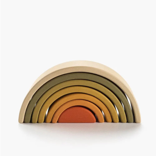 Wooden Mini Rainbow Stacker