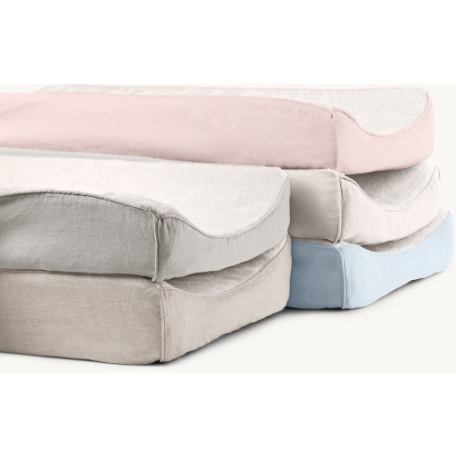Washed Organic Linen Changing Pad Cover | Ivory