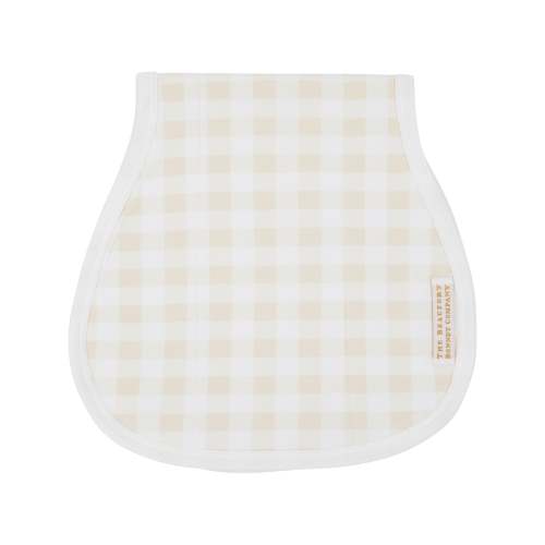 Oopsie Daisy Burp Cloth Palmetto Pearl Gingham