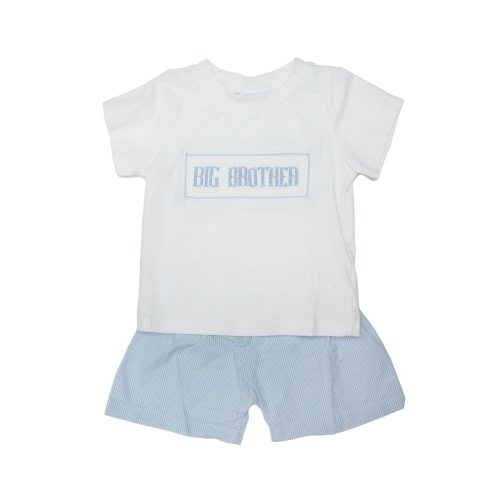 Big Brother - Blue Gingham Robert Shorts Set
