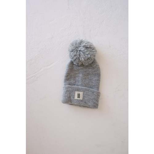 ff Knit Pom Top Beanie | Grey