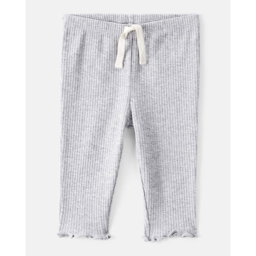 Baby Girl Knit Pull-On Pants - Grey - Carter's | Carter's