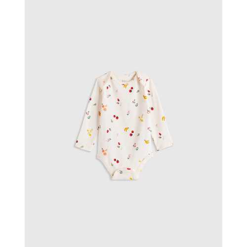 100% Organic Cotton Long Sleeve Bodysuit - Baby in Farmer's Market