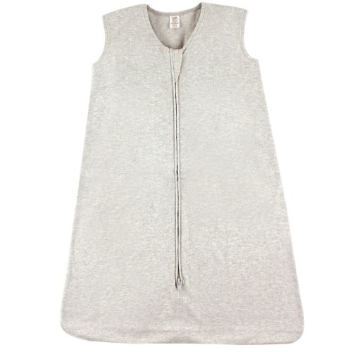 Touched by Nature Baby Organic Cotton Sleeveless Wearable Sleeping Bag, Sack, Blanket, Solid Heather Gray