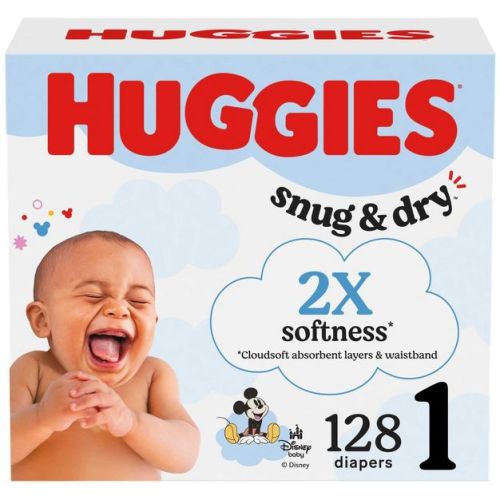 Huggies Snug & Dry Diapers -Size 1 - 256ct
