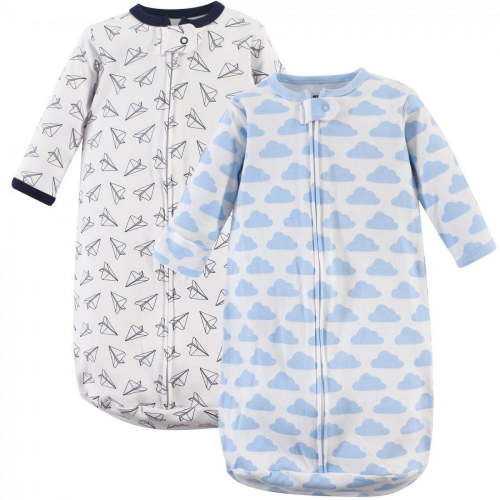 Hudson Baby, Infant Boy Cotton Wearable Sleep Sack, 0-3 Months